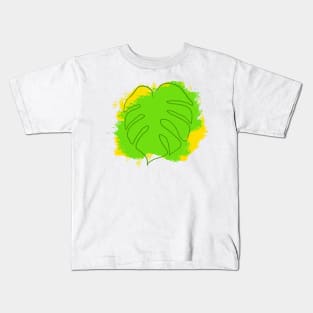 Monstera Sunshine Kids T-Shirt